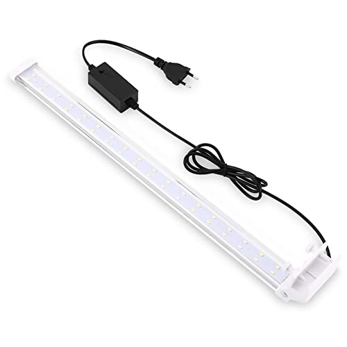 Kabxhueo Luz LED Acuario de Pinza luz con Clip para pecera LED Acuario de Pinza con Luz Azul y Blanco Luz LED Acuario Plantado Iluminación LED para Acuarios Plantados,22cm（8W）