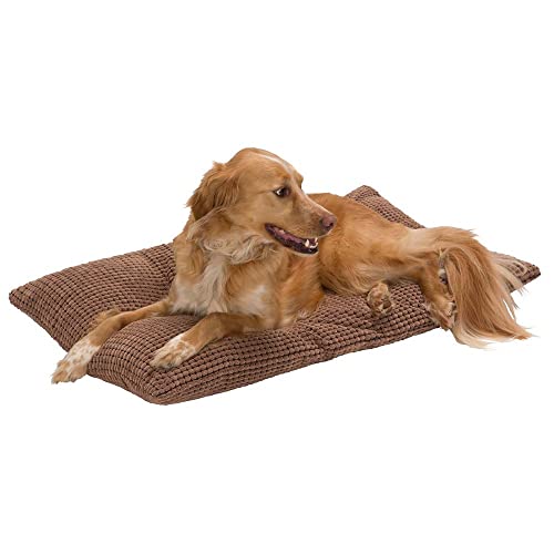 KAHU Cama para perros reversible • Suave alfombrilla para perros y gatos en diseño de chenilla • Cojín para perros con funda extraíble y lavable