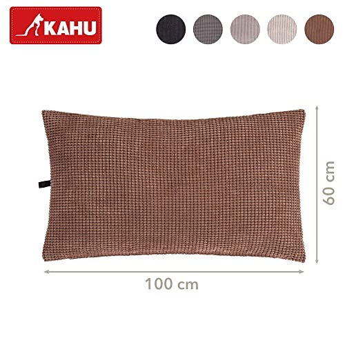 KAHU Cama para perros reversible • Suave alfombrilla para perros y gatos en diseño de chenilla • Cojín para perros con funda extraíble y lavable