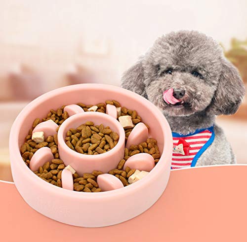 Kaiyingxin Comedero para Perros, Comedero Perros Lento, Interactivo Bol para Perro de Mascota, Comedero Anti Deslizamiento, Ralentizar la Comida, Adecuado para Perros Pequeños, Medianos y Grandes