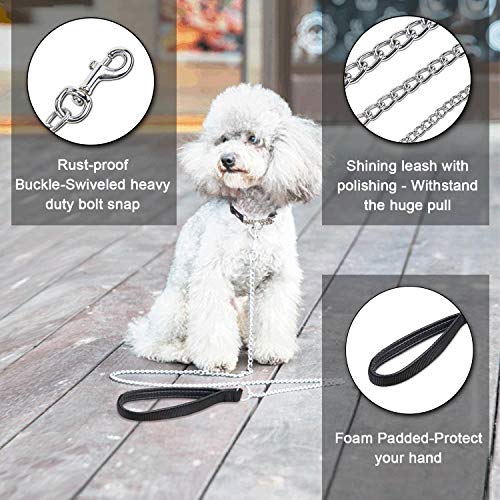 Kaka mall Correa Cadena de Perros Grande Pequeño Mediano Resistente con Mango Suave Antideslizante Nylon Caminar Viajar Adiestramiento S 120*0.2 CM