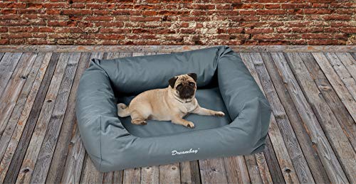 Karlie 512094 Cama de Perro, Cuadrada Dreambay, Gris, 80 cm, S