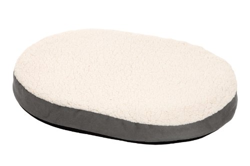 Karlie 61258 Ortho Bed, Oval Cojín, Gris, 55 x 40 x 7 cm