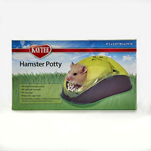 Kaytee Orinal de hámster con Muestra de Arena para Orinal Adecuado para hámsters, Ratones y jerbos