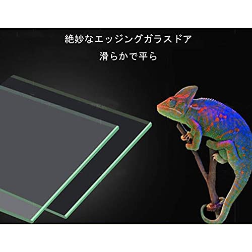 KELITINAus Pet Vivario Pvc Reptiles Caja de Jaula de Crianza, Tienda de Mascotas Camaleón Hábitat Lagarto Bien Ventilado Terrario de Serpiente (40 * 40 * 60 Cm) Casa de Cría de Decoración de Casa,Bla