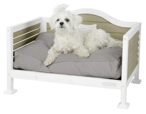 Kerbl - Cama para Perro (70 x 50 x 48 cm), Color Blanco y marrón