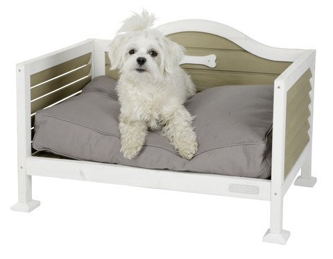 Kerbl - Cama para Perro (70 x 50 x 48 cm), Color Blanco y marrón