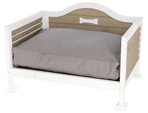 Kerbl - Cama para Perro (70 x 50 x 48 cm), Color Blanco y marrón