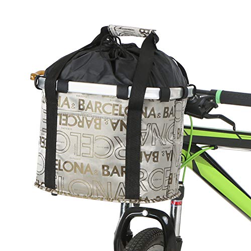 KIFFAY Folding Bike Basket Small Pet Cat Dog Carrier Bag Desmontable Bicycle Handlebar Front Basket Ciclismo Bolso Delantero Bolso Cachorro opción 2