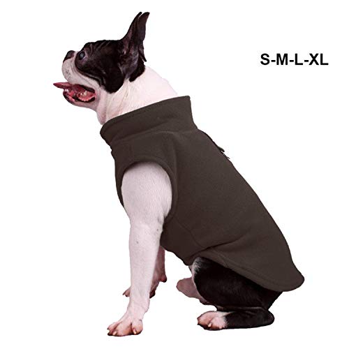 KKDIY Abrigo de Lana cálida para Mascotas Abrigo para Mascotas Camisa para Perros Cachorros Jersey de Bulldog francés Ropa de Invierno para Perros para Perros medianos Azul Profundo, S, Francia