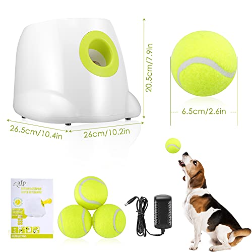 KKTECT Lanzador de Pelotas automático, máquina automática de Pelotas para Perros pequeños, máquina de Pelotas de Tenis, Rompecabezas Interactivo, Entrenamiento de Inteligencia para Perros de Juguete