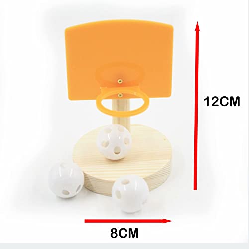 KLMYTCWSD Juguetes Agapornis, Juguetes Loros Mini Carro De La Compra Monopatín Anillo De Entrenamiento Campana De Baloncesto, Juguetes Interactivos para Pajaros,Loros,Guacamayos,Periquitos,Cacatúas