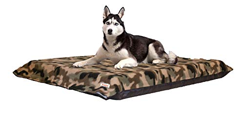 KosiPet Colchón ortopédico de Alta Densidad para Perros con Cubierta extraíble para Mascotas Cama UK (Camuflaje Grande)