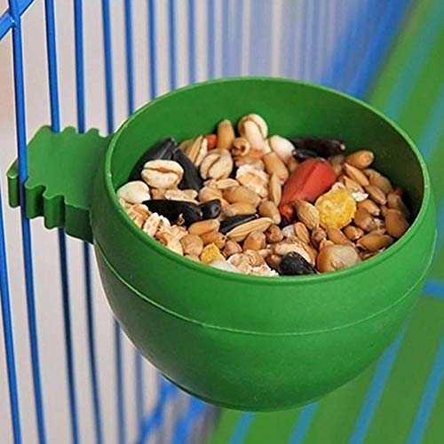 KOZSF Caseta Pajaros 3 Unids/Set Mini Pájaro Loro Comiendo Agua Cuenco Alimentador Plástico Palomas Pájaros Jaula Arena Taza Soporte De Alimentación Alimentador De Pájaros-3 Piezas