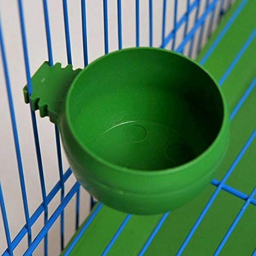 KOZSF Caseta Pajaros 3 Unids/Set Mini Pájaro Loro Comiendo Agua Cuenco Alimentador Plástico Palomas Pájaros Jaula Arena Taza Soporte De Alimentación Alimentador De Pájaros-3 Piezas