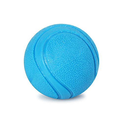 KUENG Pelota Perro Juguetes Interactivos para Perros Juguetes Perros Grandes Resistentes Bolas De Caucho Juguetes Perros Inteligencia Blue,4.8cm