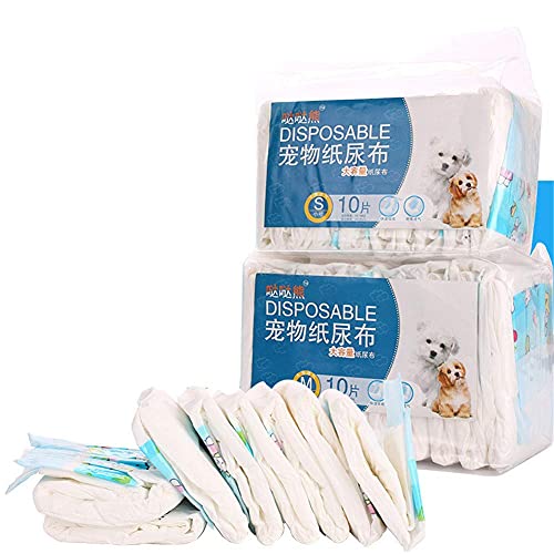 KunLS Pañales para Perros Pañales Perro Pañales Perro Macho Pañales Perro Hembra Dog Knickers For Season Dog Nappy Female Dog Nappies Female Small Dog Pants For Bitchs In Season 10pcs,l