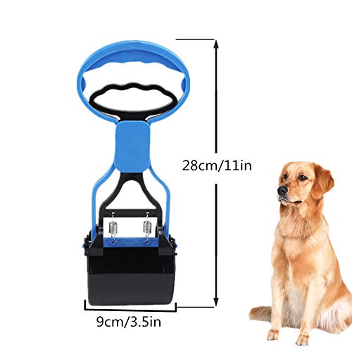 LahAd Recogedor Excrementos Perro Bolsas Perro Caca de Perro Scooper Rollos de Bolsas de Caca de Perro Automático Pooper Scooper Perro Caminando Bolsa Blue