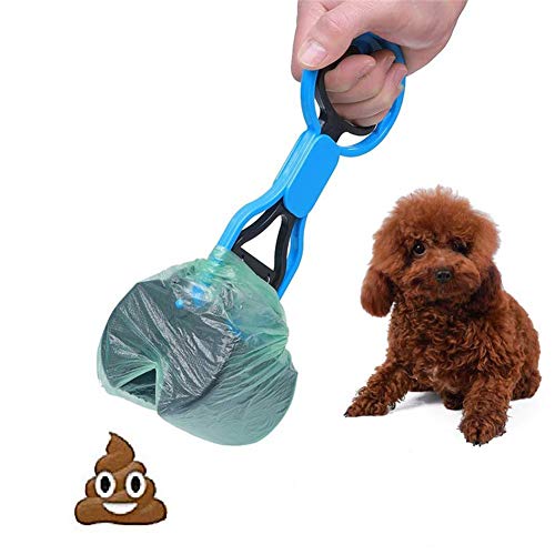 LahAd Recogedor Excrementos Perro Bolsas Perro Caca de Perro Scooper Rollos de Bolsas de Caca de Perro Automático Pooper Scooper Perro Caminando Bolsa Blue