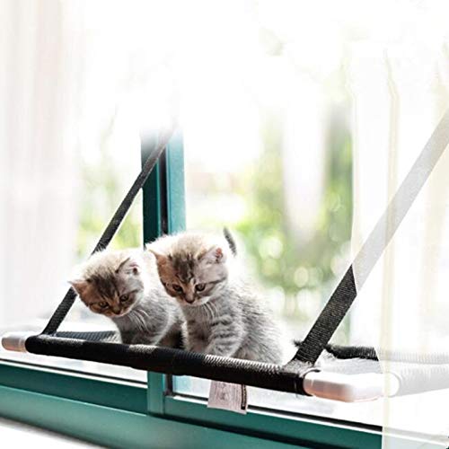 Las camas colgantes de mascotas 10kg gato hamaca cama Ventana y tumbona sofá del animal doméstico montados en el asiento Inicio Ventosa gatos acuesta Mat gatito gato hamaca cama Window Mount Hamaca ma