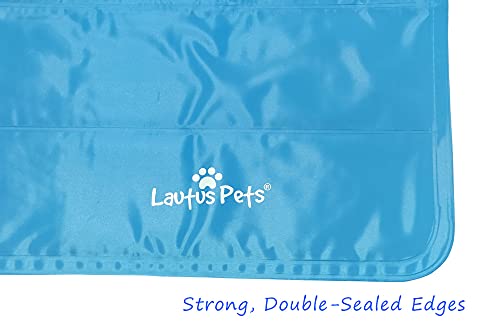 Lautus Pets Alfombrilla de refrigeración para Perros. Enfría hasta 6 Horas. No tóxico. Autoenfriamiento. No Necesita Electricidad ni Agua.