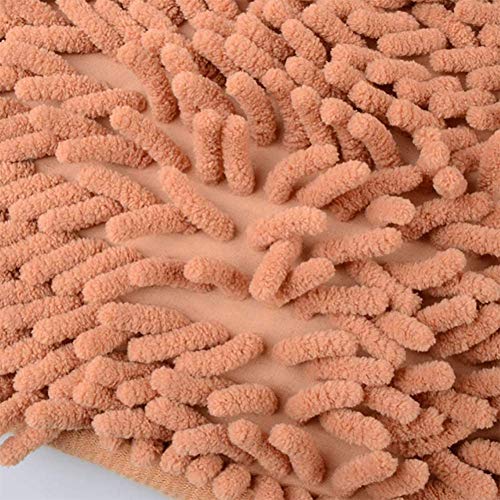 Layla Beauty Store Estera Absorbente de Microfibra Perro Alfombrilla Antideslizante Manta Perro de Mascota Perro, Felpudo, Absorbente, de Microfibra, Antideslizante,Marrón,50 * 80 cm