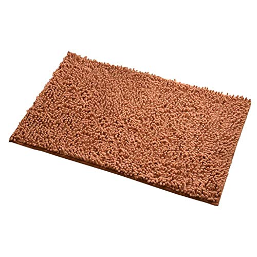 Layla Beauty Store Estera Absorbente de Microfibra Perro Alfombrilla Antideslizante Manta Perro de Mascota Perro, Felpudo, Absorbente, de Microfibra, Antideslizante,Marrón,50 * 80 cm