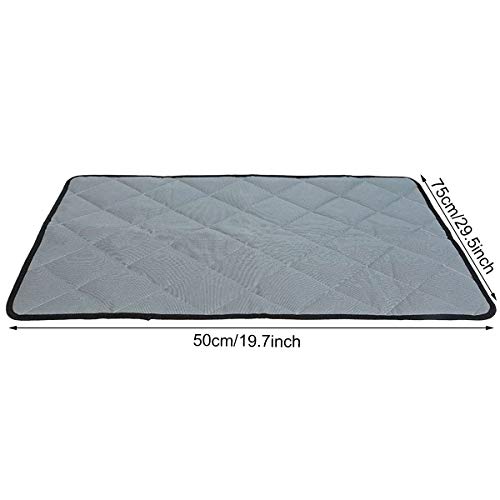 Ledeak Alfombra de Refrigeración para Perro Gato, Cama Lavable Autoenfriamiento Alfombra Refrescante Colchoneta Manta de Dormir Fresco Colchon Impermeable para Verano Mascotas Animales Gris