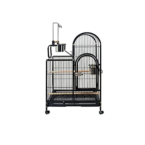 LICAILONGJIN7 Bird Cage Parrot de Moda Jaula de pájaros de Tigre Caca de basalto Cae de Loro Grande Jaula de reproducción usada para criar Grupo Aves Parakeet Canario Net Cover Birdcage (Size : A)