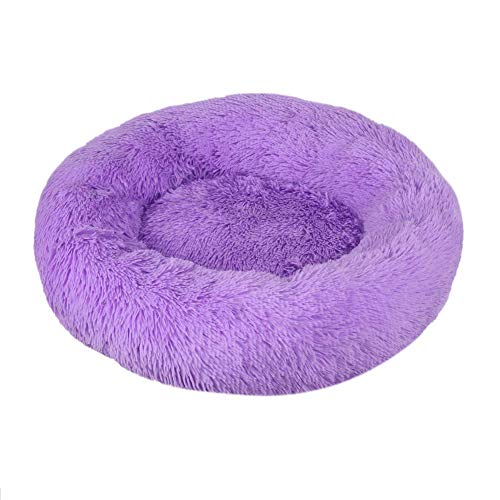 LIFF Pet - Colchón Espuma ortopédico ergonómico Felpa Cama para Perros Dormir Interior Ultra Suave Que calienta automáticamente Perros pequeños, medianos Grandes, (diámetro 40, 50, 60, 70 cm)