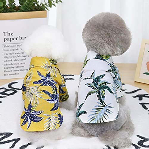 LILY123 Ropa de Playa Hawaiana de Verano para Perros y Mascotas, Chaleco, Camisas Finas, Ropa, Camiseta Floral para Mascotas, para Gatos pequeños, Perros, Osito, caniche, Suministro de Trajes