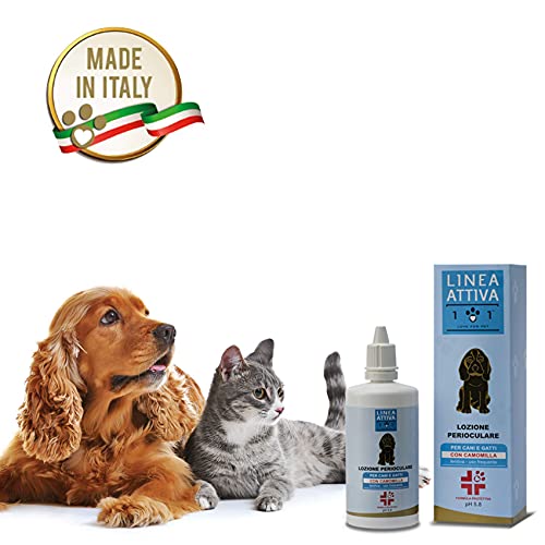 Limpiador Ocular Natural para Perros y Gatos, 100 ml - Loción Que Limpia e Hidrata los Ojos y Elimina Suciedad y Manchas de lágrimas - con Solo Ingredientes Vegetales - Línea 101