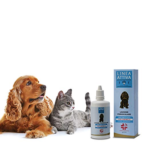 Limpiador Ocular Natural para Perros y Gatos, 100 ml - Loción Que Limpia e Hidrata los Ojos y Elimina Suciedad y Manchas de lágrimas - con Solo Ingredientes Vegetales - Línea 101