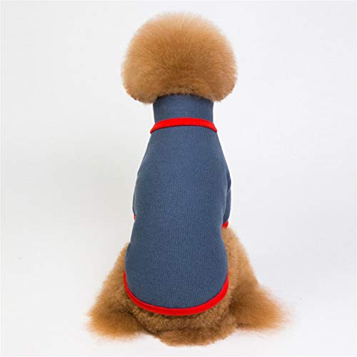 Lindo Feria de Mascotas Isle Style azúcar Coral Perro Pullover Jumper con Valentine Corazón, Volver Longitud 41cm, envase de 1 Ropa for Perros para Mascotas de Perros.