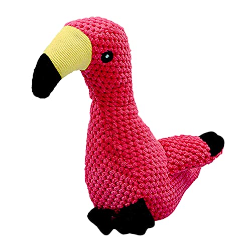 lindo flamenco- Peluche de Pana para Perros - Juguetes para morder para Cachorros pequeños y medianos