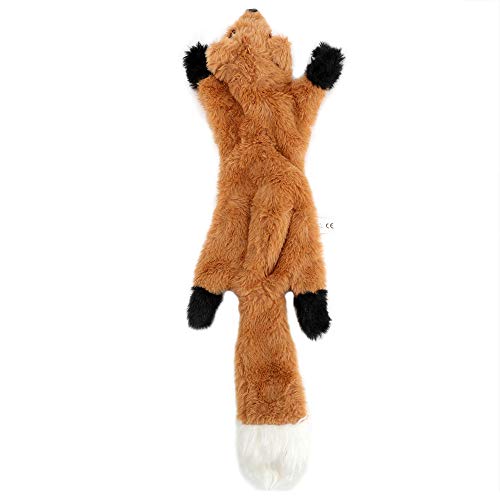 Lindo Juguete De Peluche Chillón Mascota Perro Juguete Ardilla Mapache Zorro Zorrillo Animal Juguete De Peluche Chillón Silbido Gritando Ardilla-Zorro Fácil De Limpiar