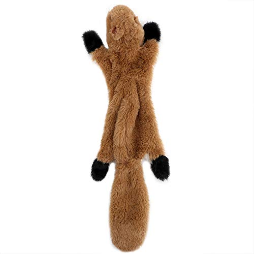 Lindo Juguete De Peluche Chirriante Silbido Perro Juguete Chillón Mascota Ardilla Mapache Zorro Zorrillo Animal De Peluche De Juguete-Zorro Fácil De Limpiar