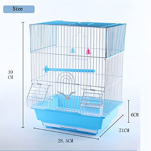 liushop Jaula para Pájaros Pájaros anidan Jaula de pájaros Hierba Natural Jaula de Huevo casa de pájaro pequeña Jaula para Loro Canario Conjunto con Caja de alimento de Agua de pie Jaula