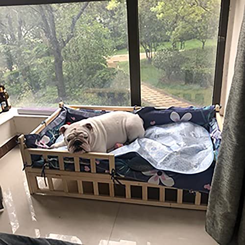 LLA Camas para Perros Marco De Cama Elevado para Perros, Cunas para Perros Grandes/Medianos con Colchón Lavable, Sofá De Salón A Prueba De Humedad, Interior Y Exterior