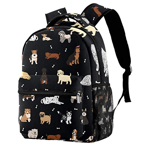 LORVIES - Mochila de hombro para cachorros y mascotas, diseño de animales