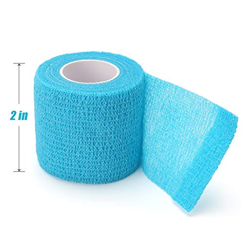 LotFancy 10 Rollos Venda Autoadhesiva 5cm x 4.5m Cohesivas Cinta Vendaje Banda Adhesiva Deportiva De Caza Rollos Cling Auto Camuflaje Mejor para Perro, Gato, Animales, Mascotas y Más