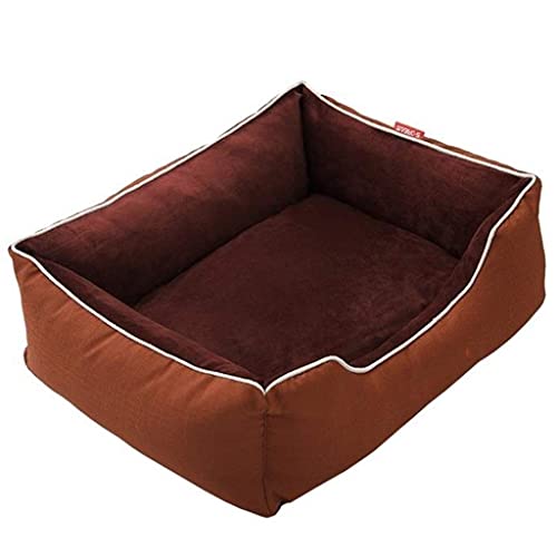 L.TSA Cama de Lujo para Mascotas, para Gatos/Perros, colchón para Perros, para Perros, cojín de Espuma Antideslizante con Funda Lavable (tamaño: L)