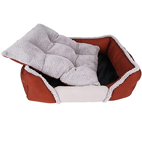 L.TSA Cama para Gato/Perro, Mascota, Perro, cojín, Cama, 4 Estaciones, Universal, extraíble y Lavable, colchón, Cesta, Cama, sofá, Alfombrilla (tamaño: XL)