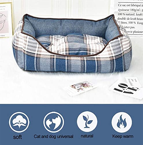 L.TSA Cama para Perros Cama de Lujo para Mascotas Nido de Viaje cálido para Mascotas Cómodo cojín para Gatos Saco de Dormir Sofá para Perros Gatos Mascotas pequeñas (Tamaño: L)