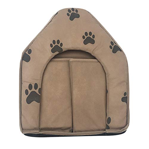 LUCHUII Caseta de Perro, For Pequeña Mediana casa del Perro for el Gato, Gato cómodo Calentar el diseño del Arco del Invierno del Perrito de Cama Perrera de la casa de Felpa Suave Nido