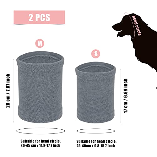 LUTER 2 Piezas Orejeras para Perros, Material de algodón Suave Ear Muffs Dog Diadema para Perros para Mantener el Calor Belleza reducción de Ruido relajación (tamaño Mediano y pequeño)