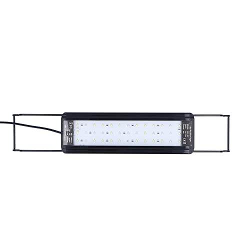 Luz de Acuario de Brillo Ajustable, Luz de Acuario LED de Espectro Completo de 6 W, 10 Luces de Acuario de Brillo Ajustable con Temporizador, Soporte Extensible, Luz de Acuario, para Pecera de(#1)