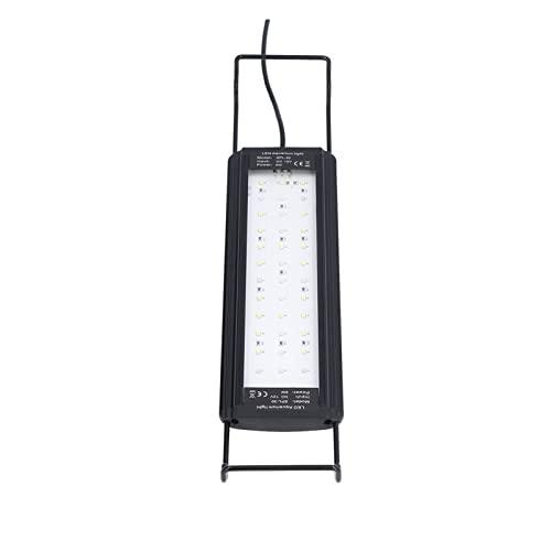 Luz de Acuario de Brillo Ajustable, Luz de Acuario LED de Espectro Completo de 6 W, 10 Luces de Acuario de Brillo Ajustable con Temporizador, Soporte Extensible, Luz de Acuario, para Pecera de(#1)