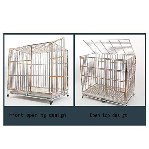 LXHONG Autoclose Barrera De Seguridad, Ajustable Barrera De Seguridad Escalera, Pluma De La Cerca del Ejercicio para Dormitorio Estudiar La Tienda De Animales Acero Inoxidable, Fuerte Y Robusto