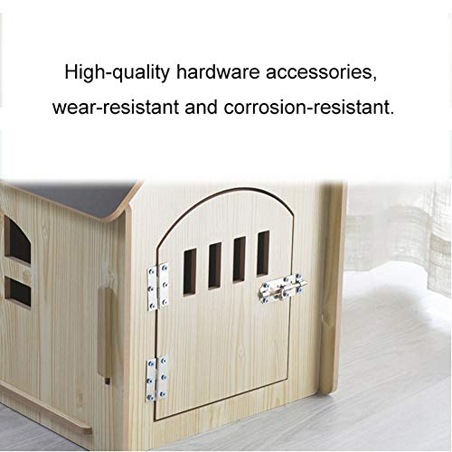 LYDREAM Casas para Perros Casa para Perros Casetas para Perros Caseta Perros Casa Casas De Perro For Los Perros Grandes Perros Medianos Perros Casa del Animal Doméstico del Perro con Puerta Metálica